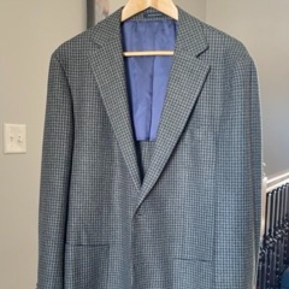 Suitsupply Green Havana Houndstooth Blazer